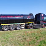 Geiger_Gülletransport mit LKW und 30 m3 Pumptankwagen zur Fläche